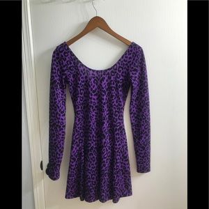 Betsey Johnson  Punk Leopard Skater Dress
